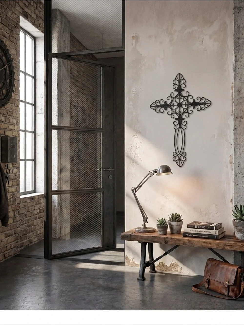 Elegant Black Metal Wall Decor